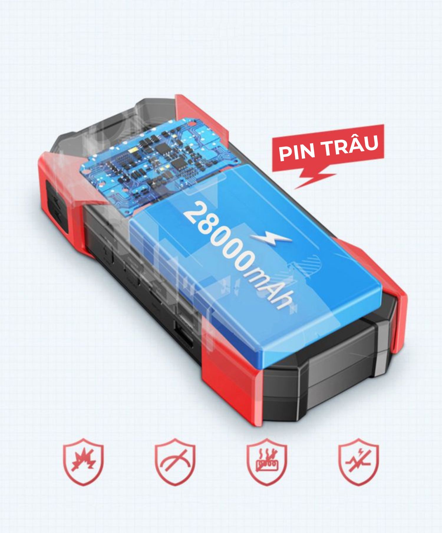 ແບັດເຕີຣີ 28000mAh